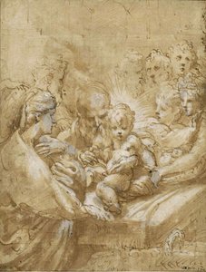 Omskæringen, første halvdel af 1500-tallet.. af Parmigianino