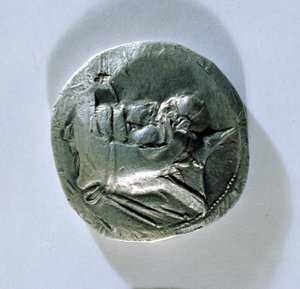 Tetradrachm af Vahbarz, konge af Persis, forestillende kongens hoved (forside) (se også 180369)