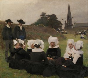 De bretonske kvinder ved benådning, 1887.