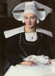 Kvinde fra Bretagne af Pascal Adolphe Jean Dagnan Bouveret