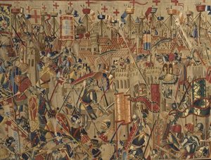 Pastrana-tapeterne, fremstilling af Tournai, sandsynligvis fra Passchier Greniers værksted, ca. 1471 - 1475 (gobelin)