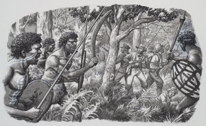 Aborigines (gouache på papir)