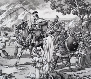 Barbarisk angreb på de romerske briter