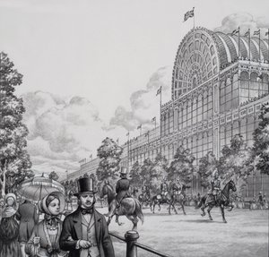 Crystal Palace (gouache på papir)