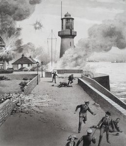 Fyrtårn under bombardement