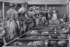 London Mission for Homeless Women (gouache på papir)