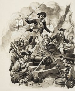 Winning of Gibraltar (gouache på papir)