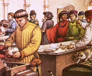 Florentinsk bank i begyndelsen af det 15. århundrede