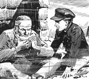 Illustration til Great Expectations af Charles Dickens (pen og blæk)