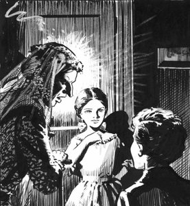 Illustration til Great Expectations af Charles Dickens (pen og blæk) af Pat (1907 95) Nicolle