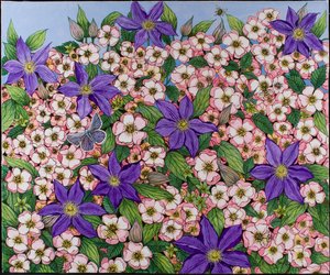 A Purple Patch, 2011 (akryl på calico) af Pat Scott