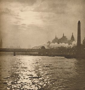 Hvor jernvejen til Dover krydser floden, c1935.