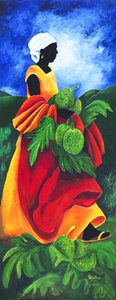 Sæson Breadfruit, 2011, (akryl på lærred)