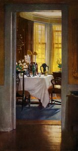 Hjem (farve litho) af Patrick William Adam