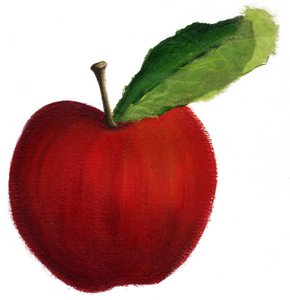 Fruit, 2021 (Akryl på papir) af Patrizia La Porta