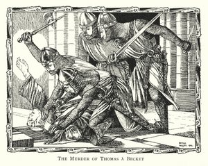 Mordet på Thomas a Becket (litografi)