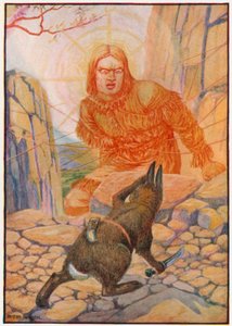 "Kom igen, Tavwots," råbte solen (farve litho) af Patten Wilson