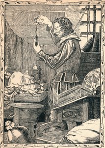 Guy Fawkes forbereder den langsomme kamp, 1902 af Patten Wilson