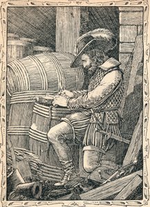 Raleigh in the Tower, 1902 af Patten Wilson