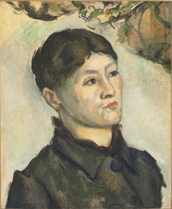 Portræt af Madame Cézanne af Paul Cézanne