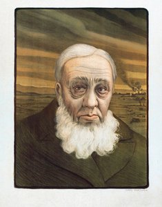 Paul Kruger portræt (1825-1904) (gravering) af Paul (after) Berthon