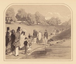 Gavarni i London: The Parks (litografi)