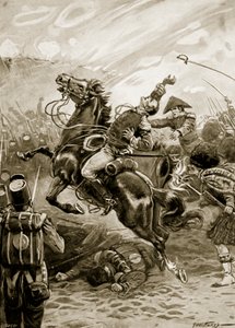 Sir Edward Pakenhams død, illustration fra 