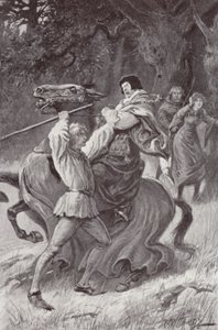 Illustration til The Cloister and The Hearth af Charles Reade (litho) af Paul (after) Hardy