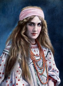 Marguerite Carre (1880-1947) i rollen som Snegourotchka i Snow Maiden af Nikolai Rimsky-Korsakov (1844-1908) af Paul (after) Nadar