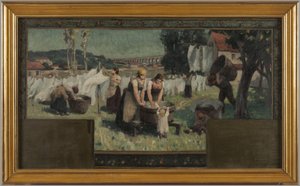 Skitse til rådhuset i Arcueil-Cachan: Les Blanchisseuses