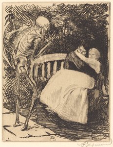 The Warning The Warning, 1900. af Paul Albert Besnard