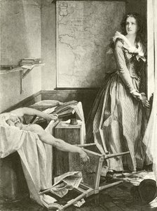 Charlotte Corday og Marat (dybtryk)