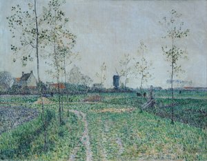 Efterårslandskab nær Knokke, Belgien