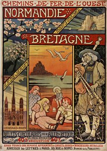 Vestlige Jernbaner. Normandiet, Bretagne, 1900.