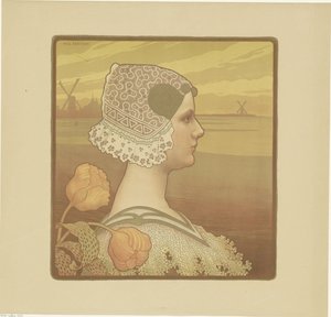 Portræt af Wilhelmina, dronning af Holland