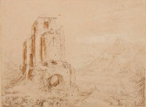 Ruine-landskab af Paul Bril
