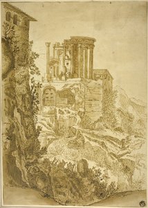 Vesta-templet, Tivoli af Paul Bril