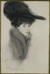 Consuelo Vanderbilt (1877-1964) hertuginde af Marlborough, ca. 1901 (tørpunkt)