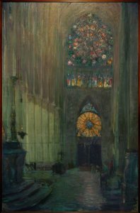 Indvendig udsigt af Reims katedral
