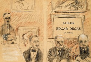 Auktionsholderne ved Edgar Degas studiesalg i december 1918 af Paul Cesar Helleu