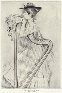 Pigen med en harpe