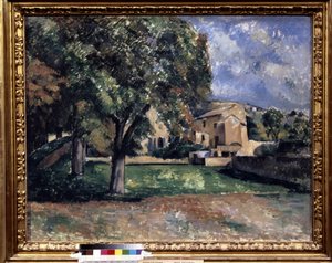 Træer i en park. Jas de Bouffan. Maleri af Paul Cezanne (1839-1906) af Paul Cézanne