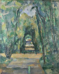 Cezanne, Paul (1839-1906) Avenue ved Chantilly Olie på lærred 1888 National Gallery, London 82x66 af Paul Cézanne