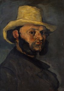 Gustave Boyer i stråhat af Paul Cézanne