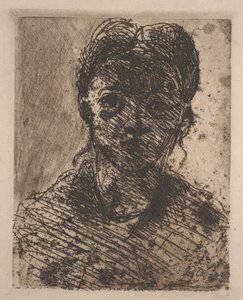 Hovedet af en ung pige af Paul Cézanne
