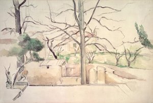 Jas de Bouffan om vinteren af Paul Cezanne