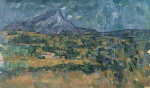 Mont Sainte-Victoire, ca. 1902-06 (olie på lærred) af Paul Cézanne