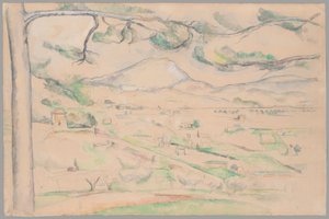 Montagne Saint-Victoire (Arc-dalen) af Paul Cézanne