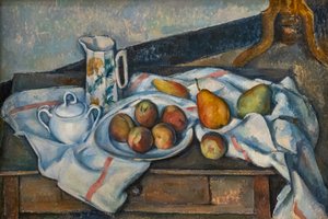 Fersken og pærer af Paul Cézanne