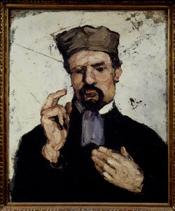 Portræt af onkel Dominique i advokatmaleri af Paul Cezanne (1839-1906) 1866 søn. 0,65x0,54 m Paris, musee d
